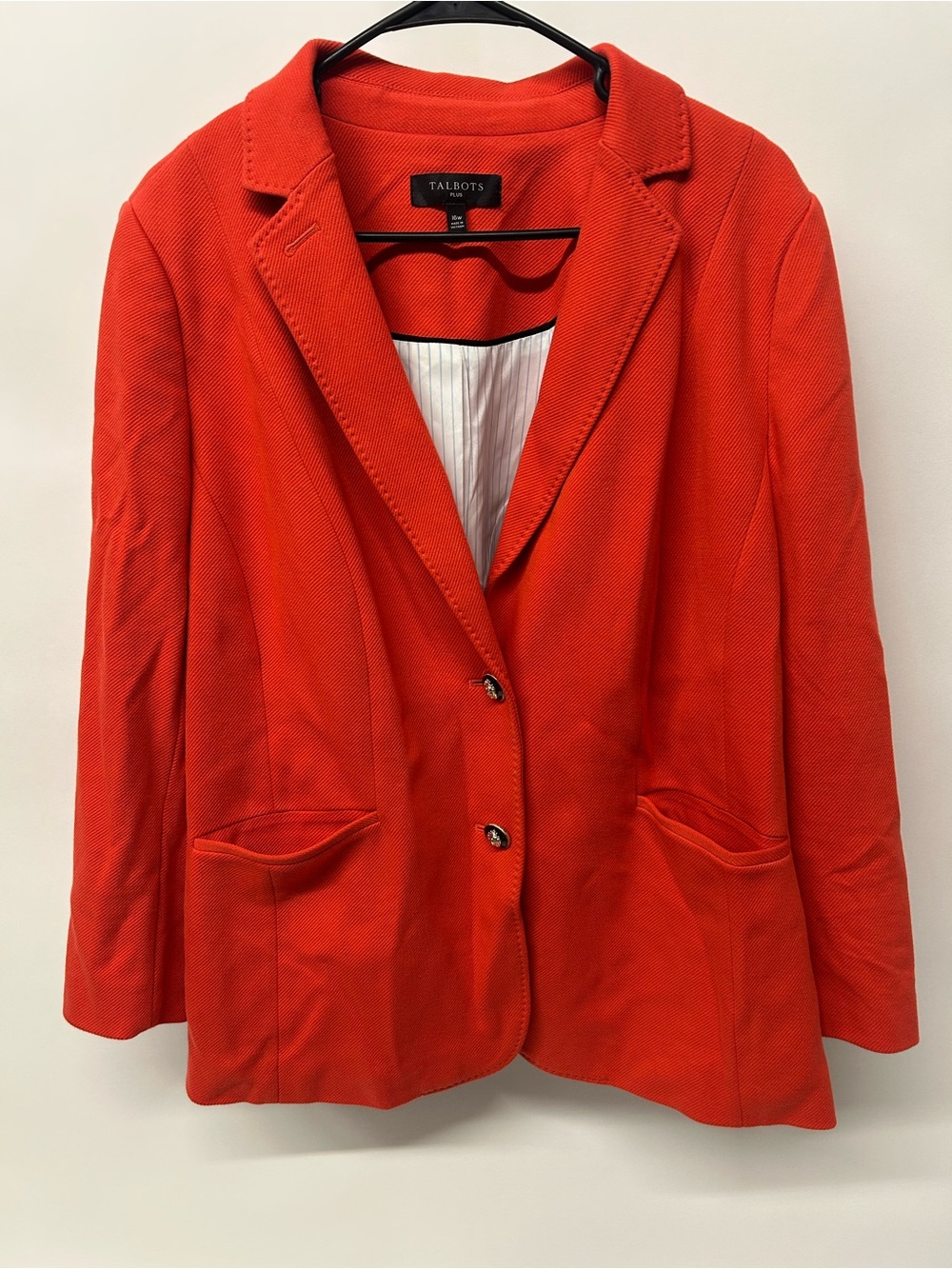Talbots Bright Red Tailored Blazer Jacket